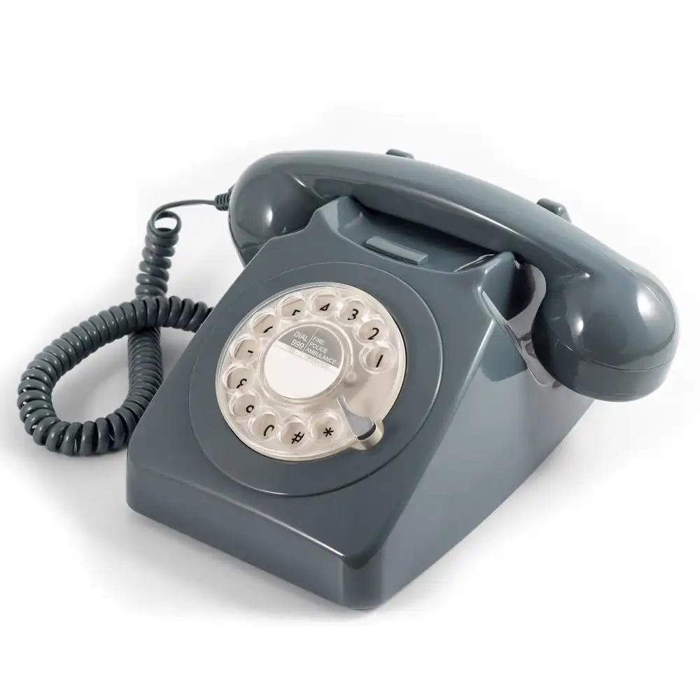 GPO Retro 746 Rotary Telephone - Grey