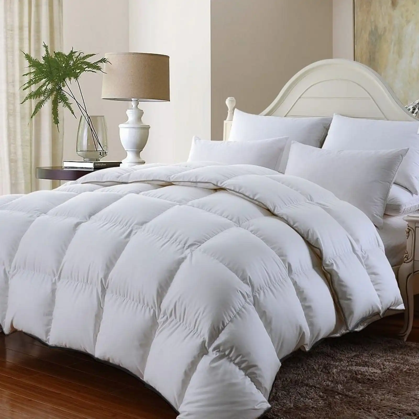 Royal Comfort 350GSM Luxury Soft Bamboo All-Seasons Quilt Duvet All Sizes