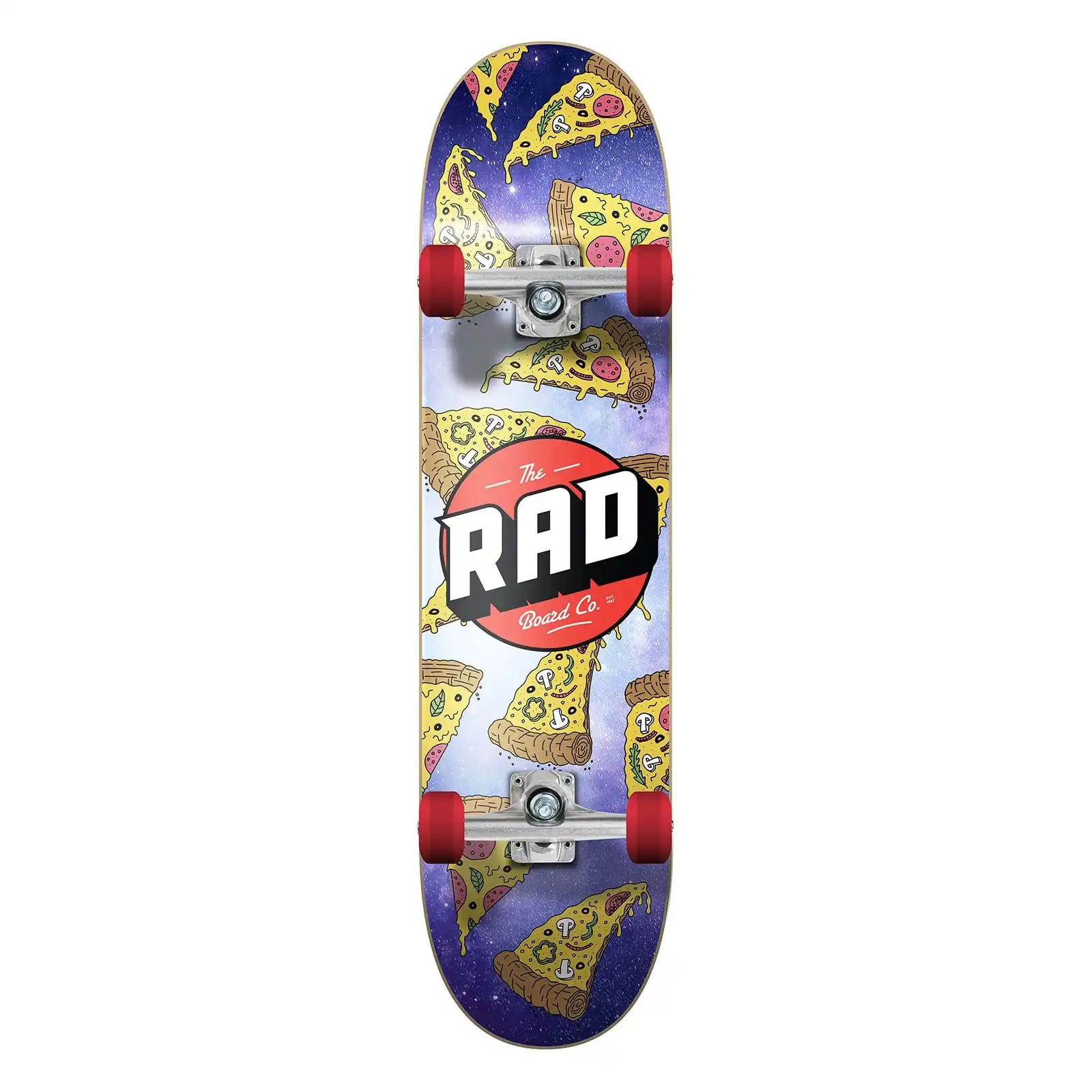 RAD Complete Dude Crew 8" x 32" Skateboard  - Pizza Galaxy