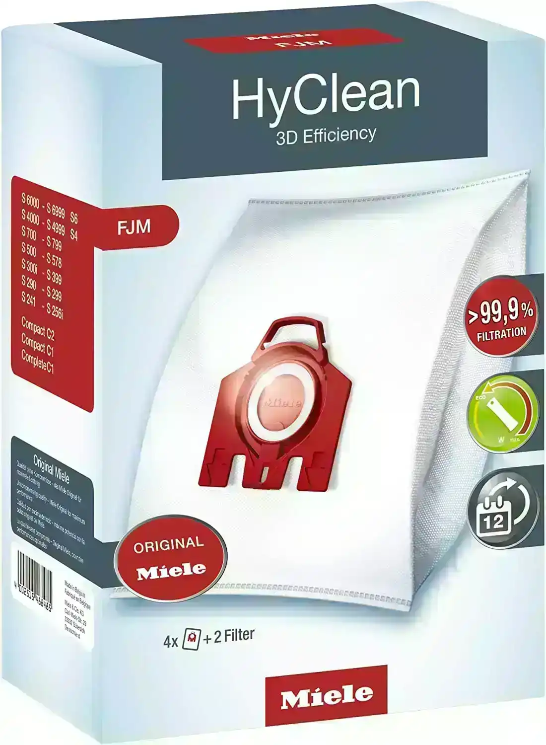 Miele FJM Hyclean Bags Pack Of 4 Bags