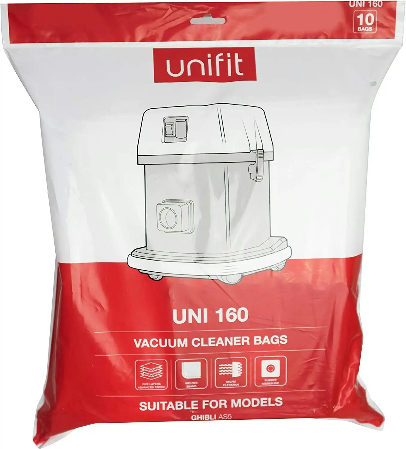CleanUp by Quickfit CU 160 Replacement Vacuum Bags (10 Pack)