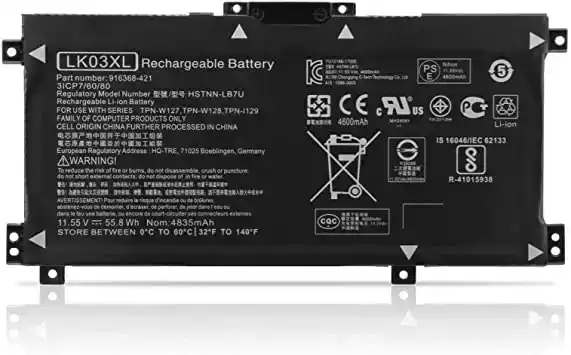 HP LK03XL Battery Replacement