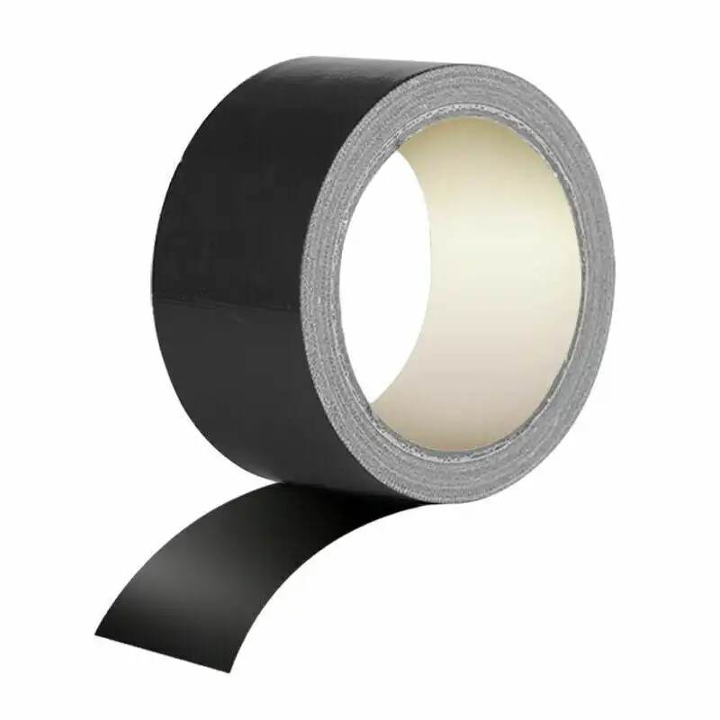2x Duct Tape Self Adhesive Cloth Black 48mm x 10m