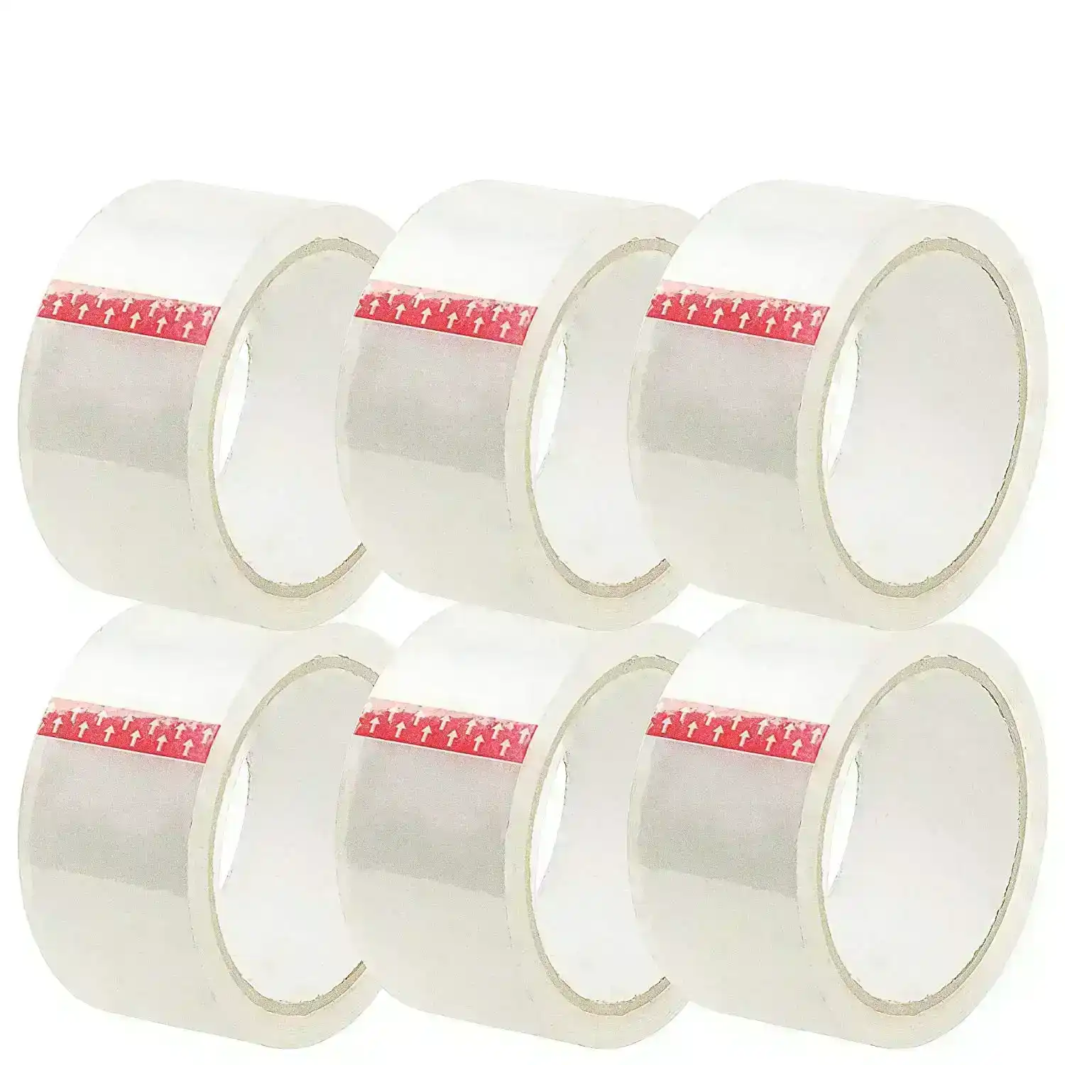 36x Clear Packing Tape Sticky Rolls Adhesive Tapes | 48mm x 75m | Value Pack