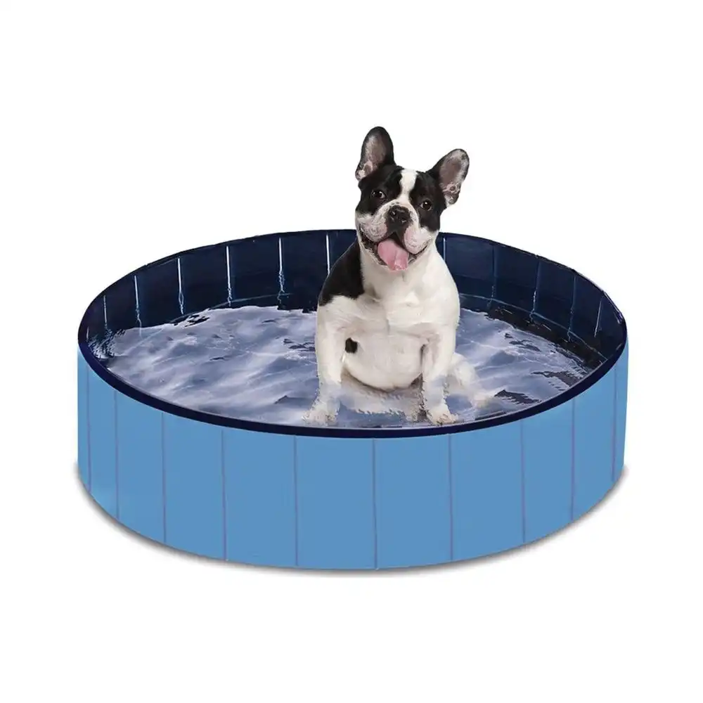 Floofi Leak-proof Blue Foldable 120cmx30cm PVC Pet Swimming Pool