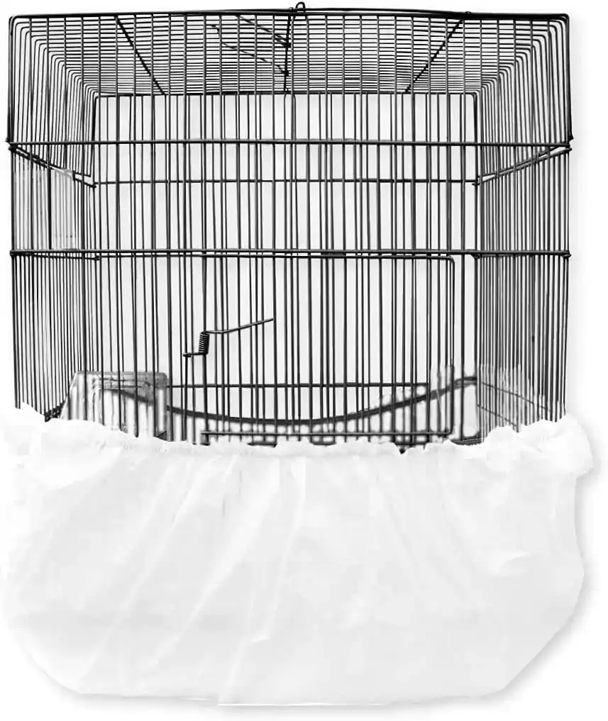 Pet Basic4PK Bird Cage Seed Catcher Reduce Mess Reusable Disposable 25 x 44cm