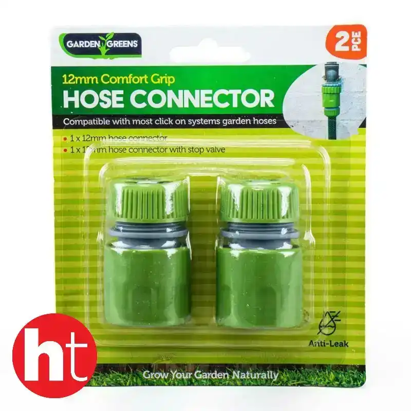 Garden Greens 2 PC Hose Nozzle Male Thread Hose Hose Connector 12mm