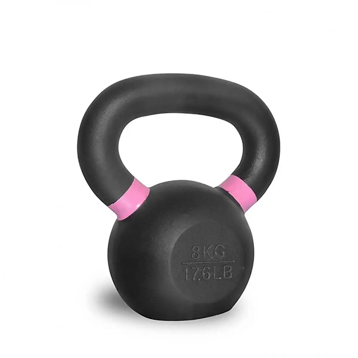 8kg Kettlebell Weight (Pink) for Gym & Exercise, Wide & Secure Base
