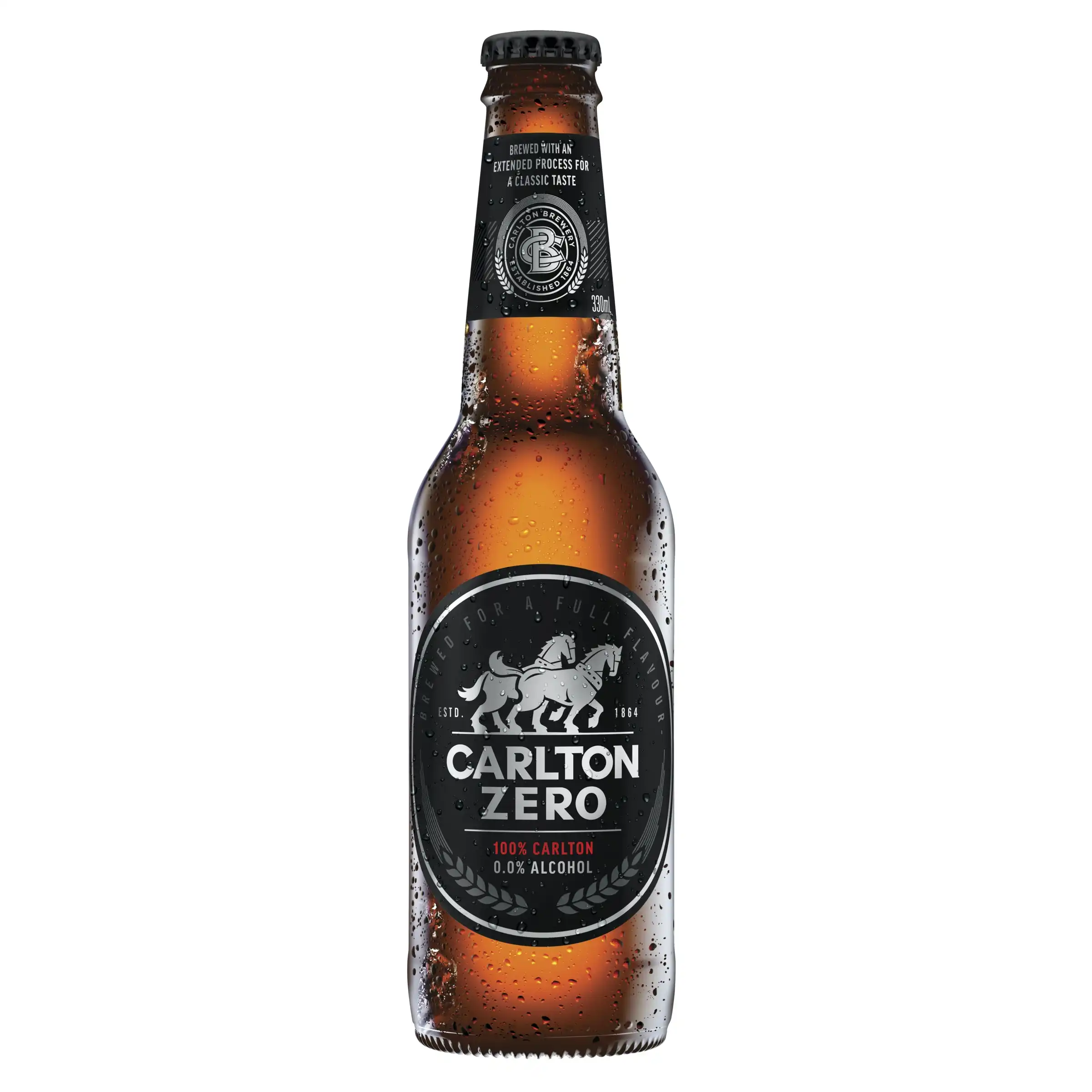 Carlton Zero Beer Case 24 x 330mL Bottles