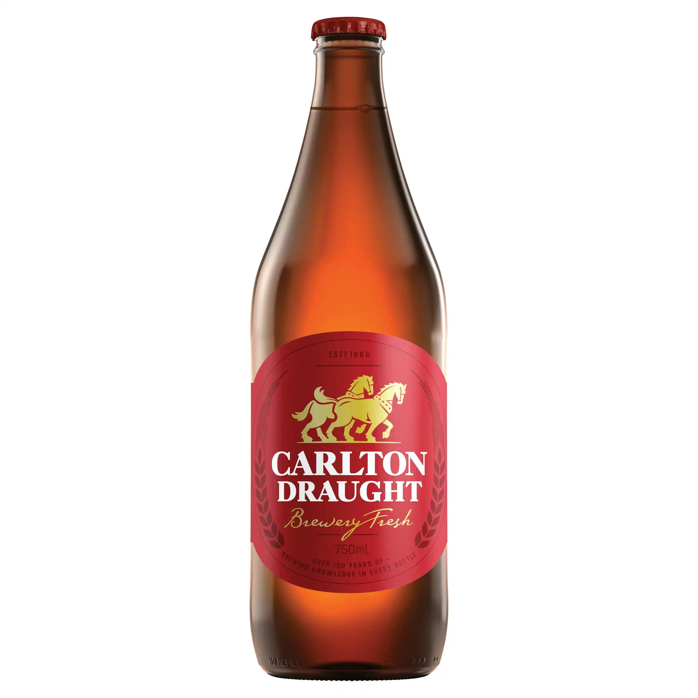 Carlton Draught Beer Case 12 x 750mL Bottles