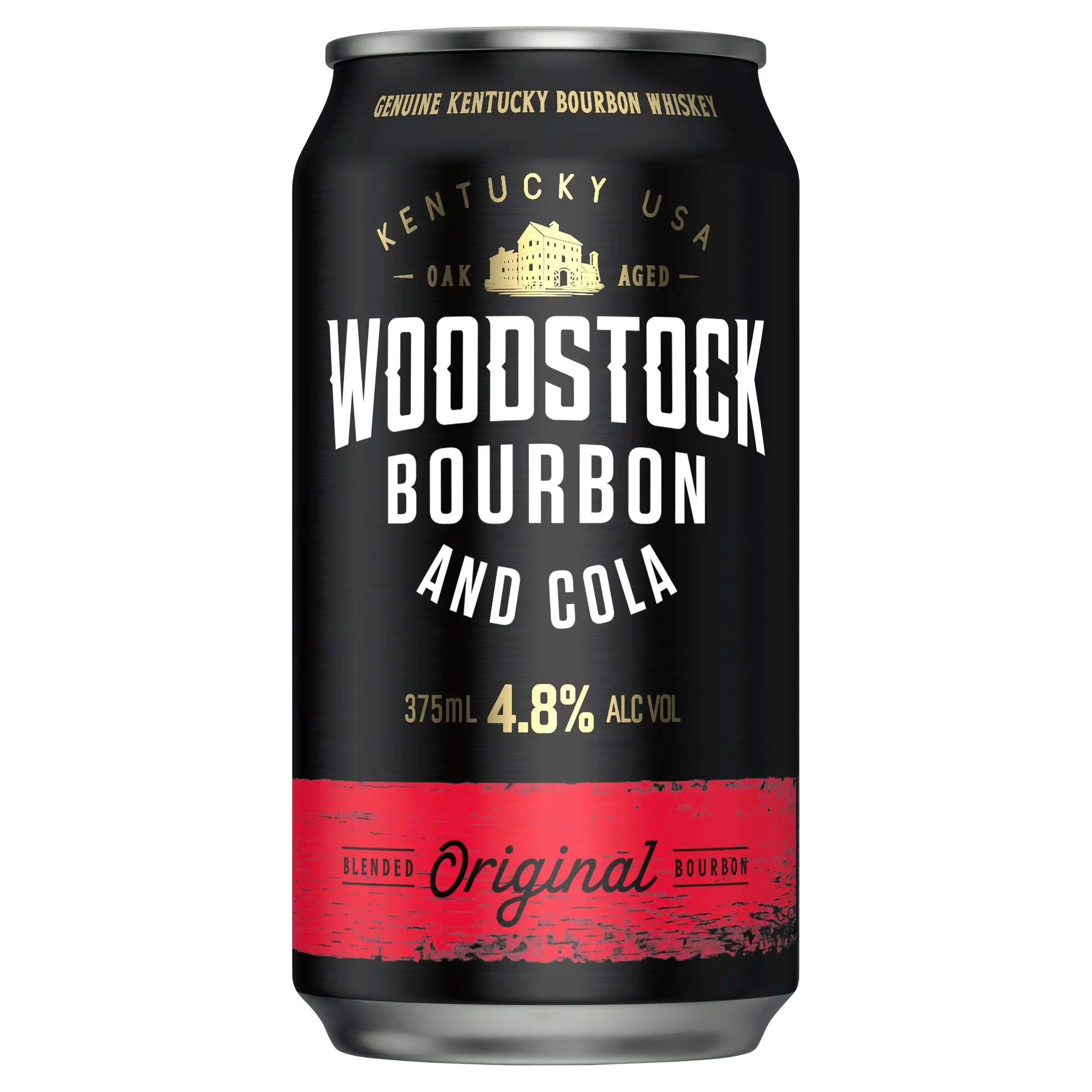 Woodstock Bourbon and Cola 4.8% 24 x 375mL Cans