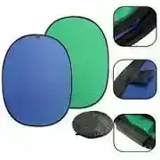 ProMaster Solid Pop-Up Background 6x7' Dual-Sided - Chromakey Green/Chomakey Blue