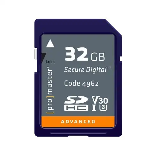 ProMaster SDHC Advanced 32GB 633x 95MB/s UHS-I, U3, V30 Memory Card