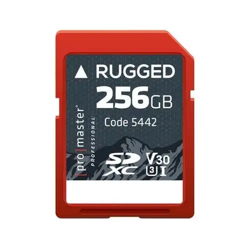 ProMaster SDXC Rugged 256GB 100MB/s UHS-1 U3 V30 Professional Memory Card