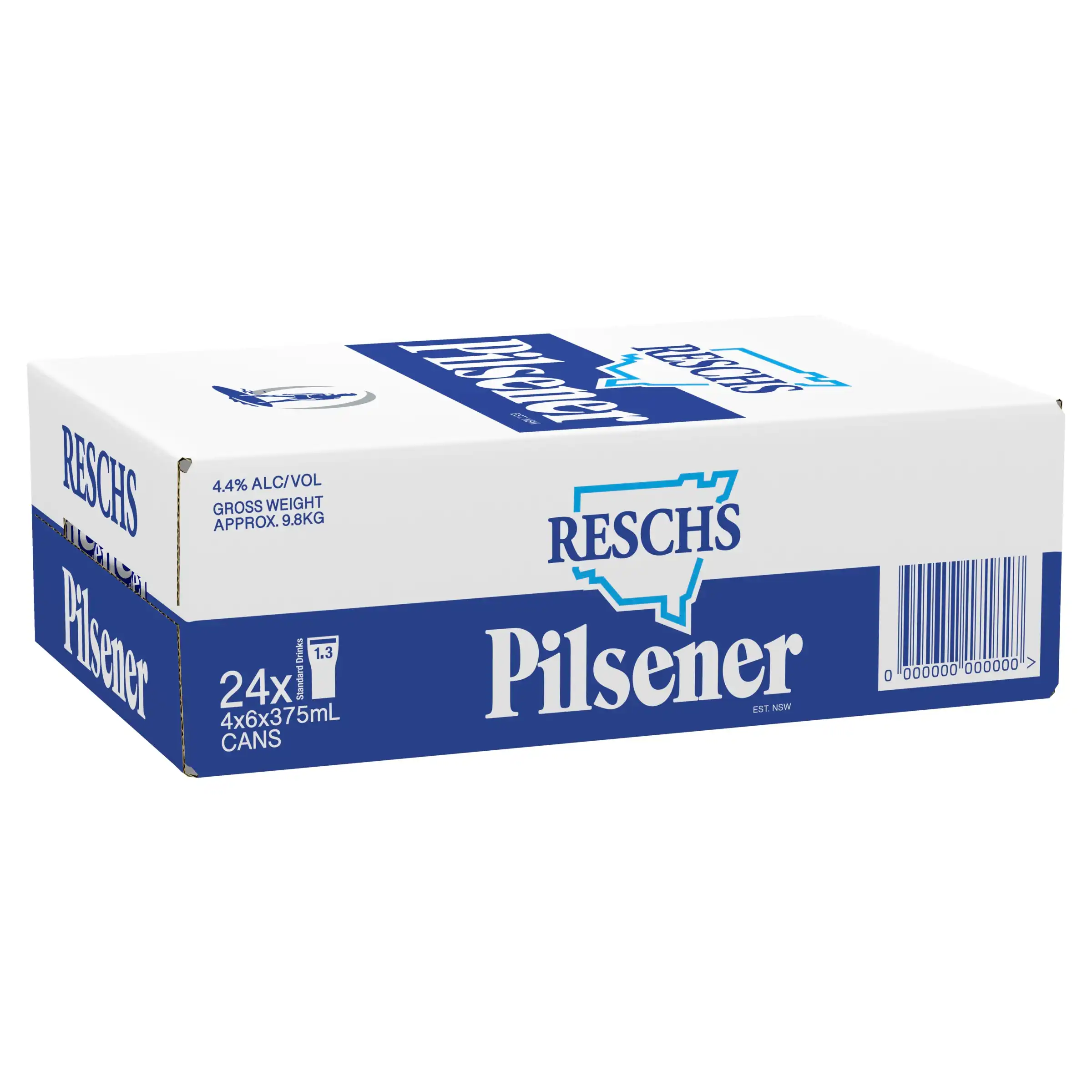 Reschs Pilsener 24 x 375mL Cans