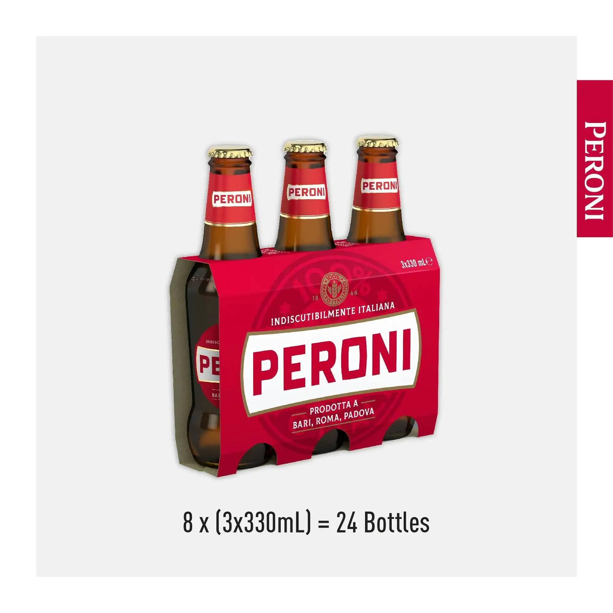Peroni Red Beer Case 24 x 330mL Bottles