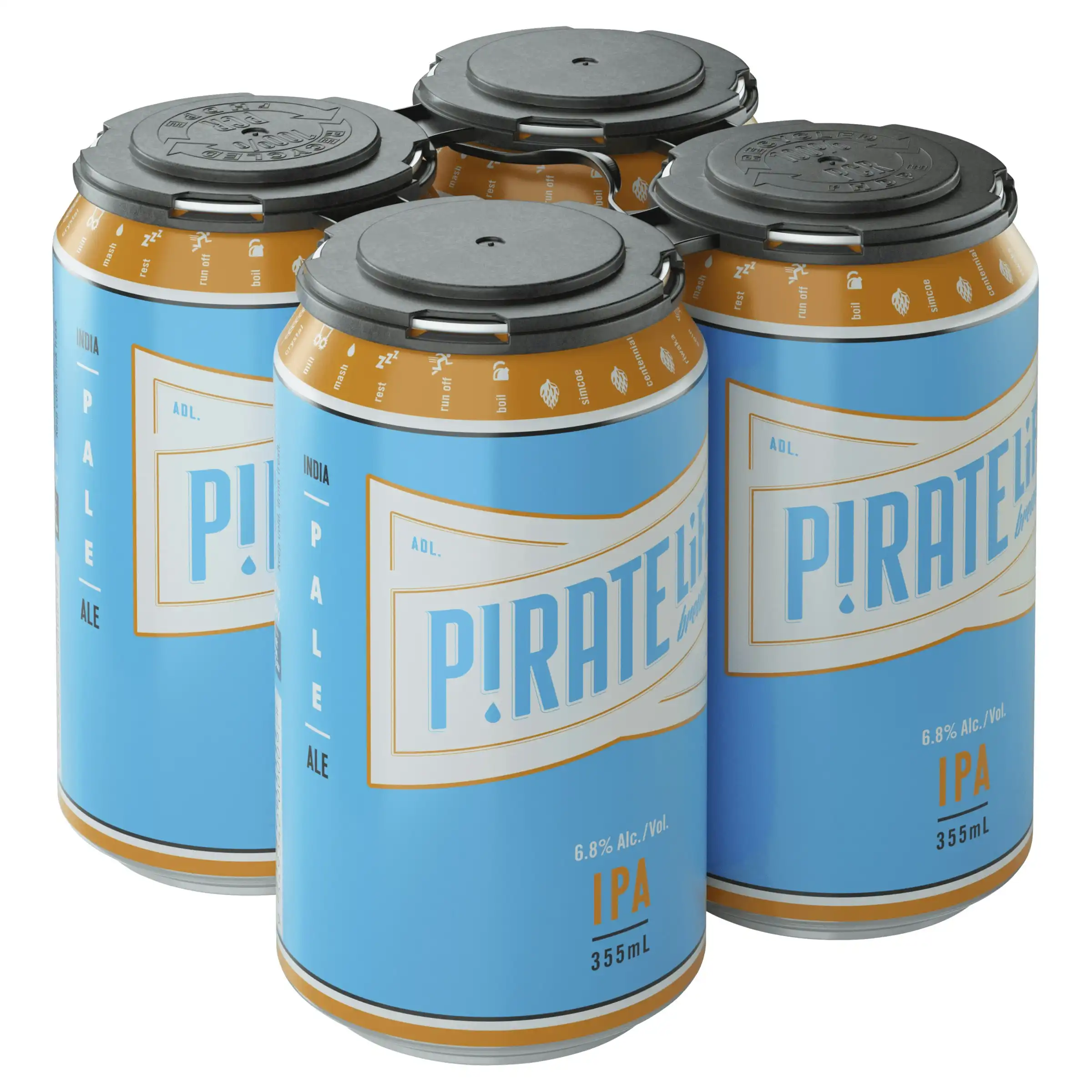 Pirate Life India Pale Ale Beer Case 16 x 355mL Cans