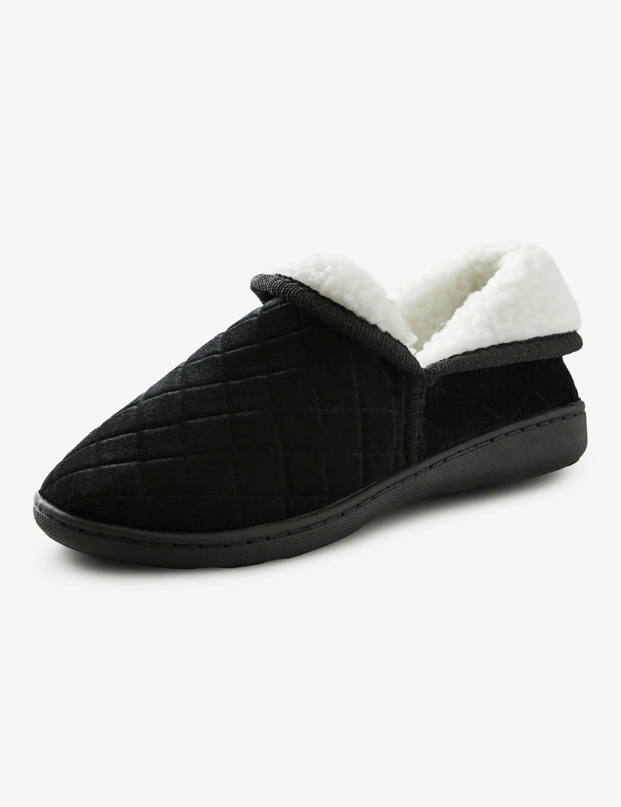 Rivers Quilted Slip On Slippers