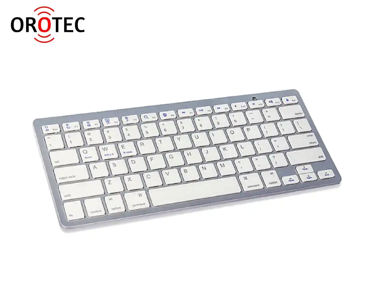 Orotec Slim Portable Wireless Keyboard (Bluetooth for Apple Mac, Windows and Android)