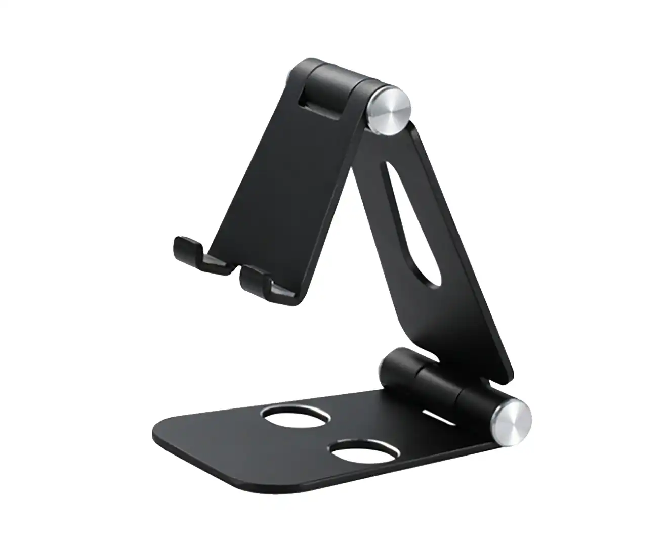 Orotec Foldable Metal Phone and Tablet Stand (Medium Size) Black