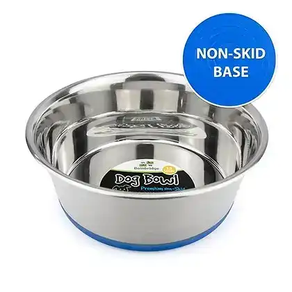 Non Skid Stainless Steel Dog Bowl