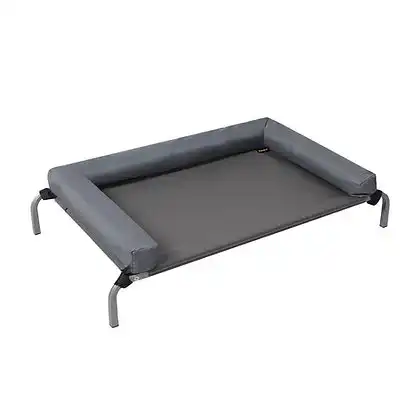 Elevated Pet Bed with Side Cushion