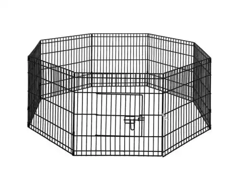 30 8 Panel Pet Dog Playpen Puppy Exercise Cage Enclosure Play Pen Fence