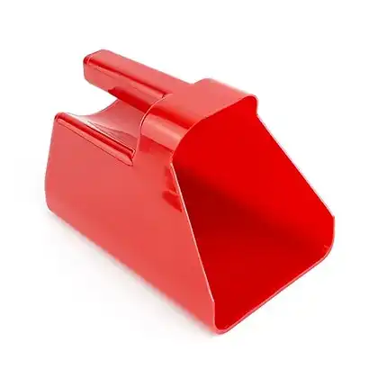 Enclosed Plastic Feed Scoop with Handle