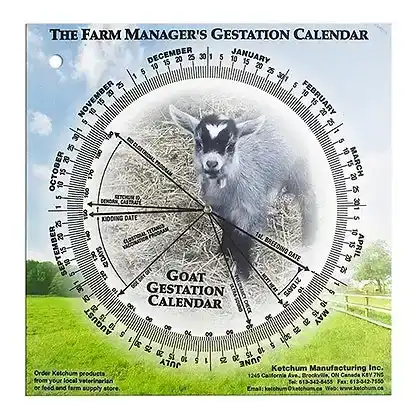 Gestational Calendar - Goat