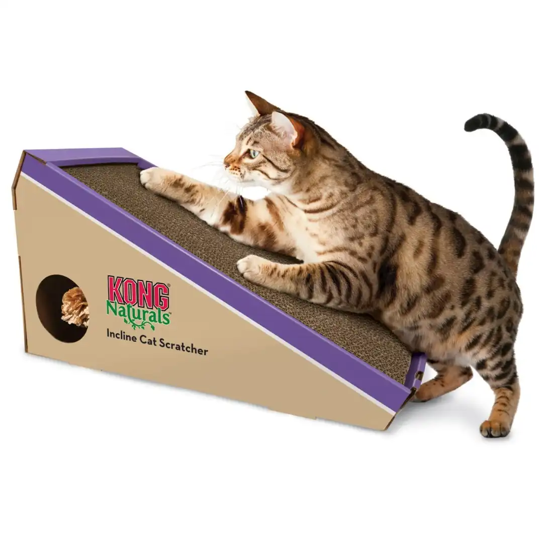 KONG Naturals Incline Catnip Cardboard Cat Scratcher
