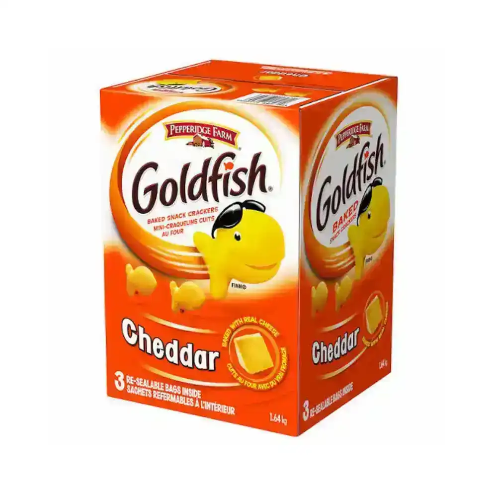 Pepperidge Farm Goldfish Crackers Cheddar 3 Pack 1.6kg