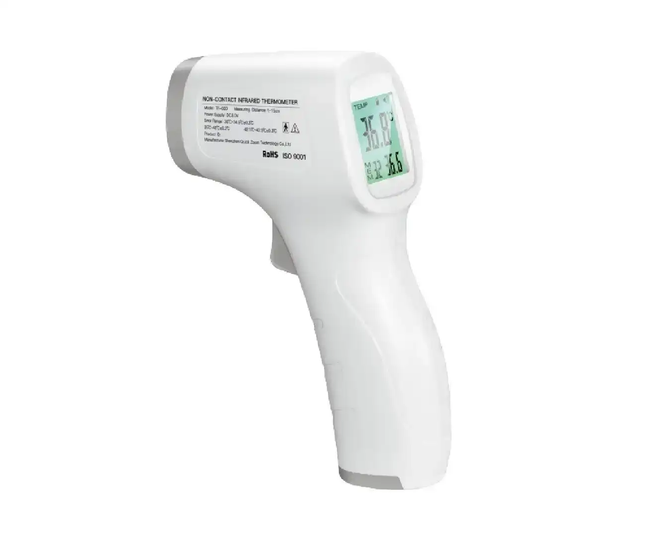 OROMED Touchless Forehead Infrared Digital Thermometer, Non-Contact Grey/White