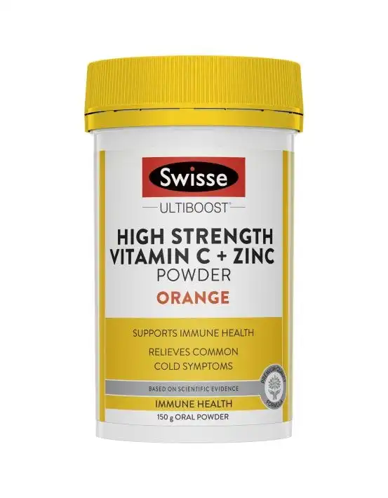 Swisse Ultiboost High Strength Vitamin C + Zinc Powder Orange 150g