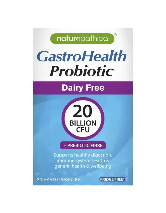 Naturopathica GastroHealth Probiotic Dairy Free 20 Billion CFU 30 Capsules