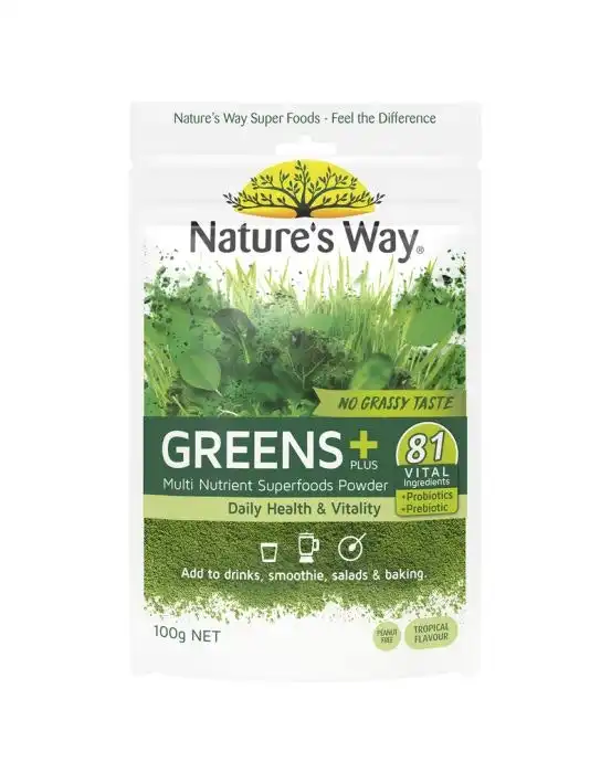 Nature's Way Super Foods Greens + PLUS 100g