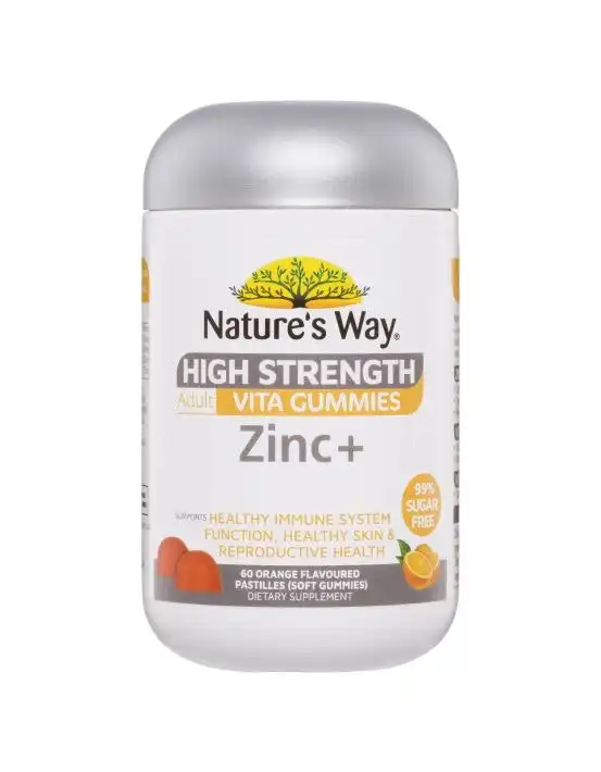 Nature's Way High Strength Adult Vita Gummies Zinc+ 60's