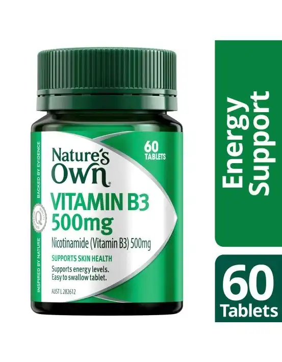Nature’s Own Vitamin B3 500mg 60 Tablets