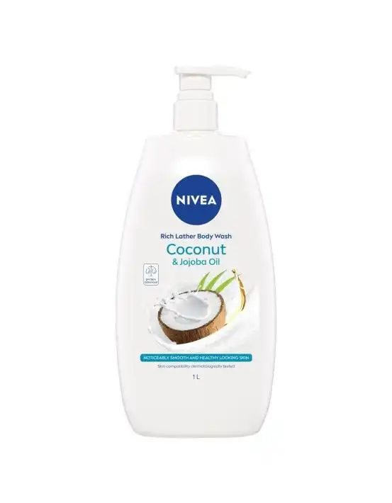 Nivea Rich Moisture Coconut & Jojoba Oil Body Wash 1L
