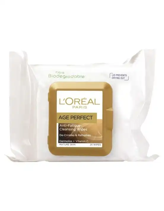 L'Oreal Age Perfect Cleansing Wipes 25 Pack