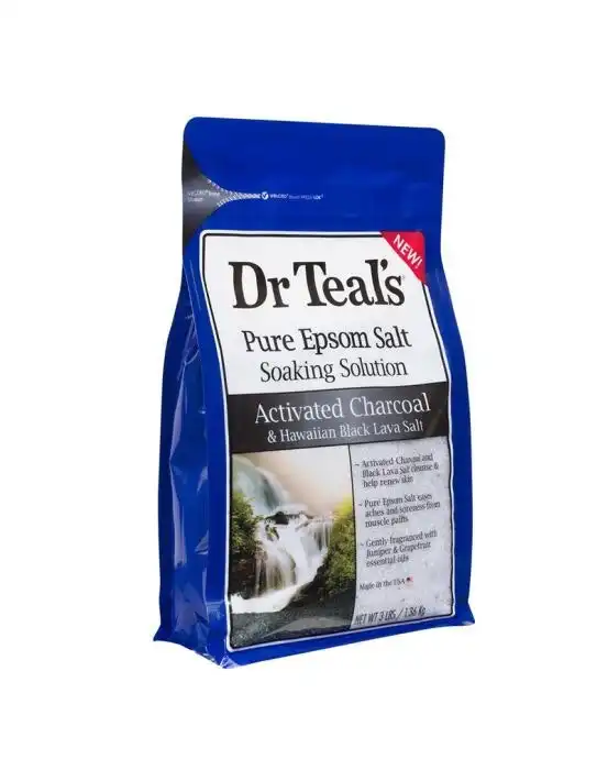 Dr Teals Epsom Salts Activated Charcoal 1.36kg