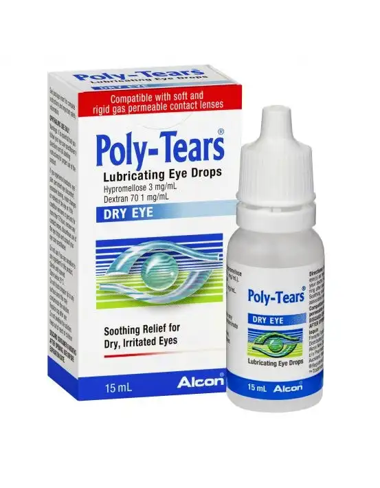 Poly Tears Lubricating Eye Drops 15mL