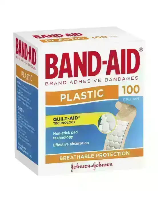 BAND-AID Plastic Strips 100 Pack