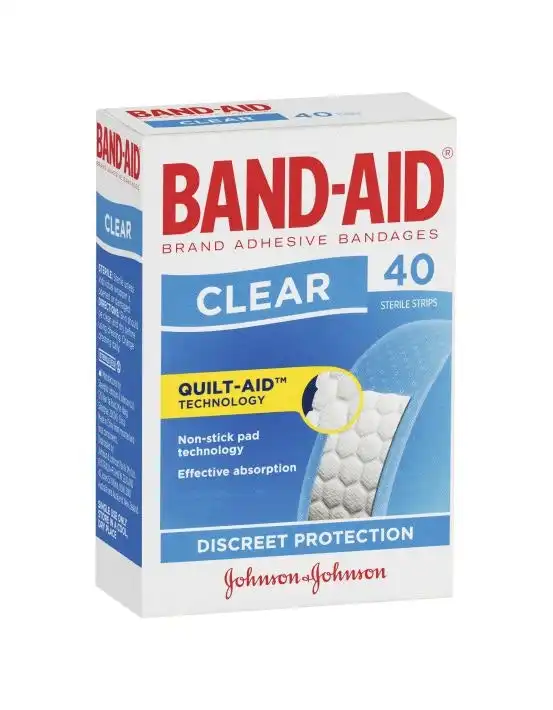 BAND-AID Clear Strips 40 Pack
