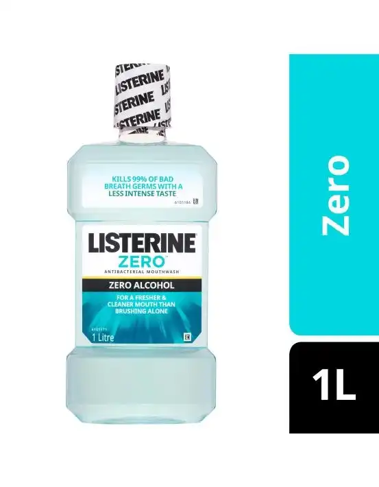 Listerine Mouthwash Zero Alcohol 1L