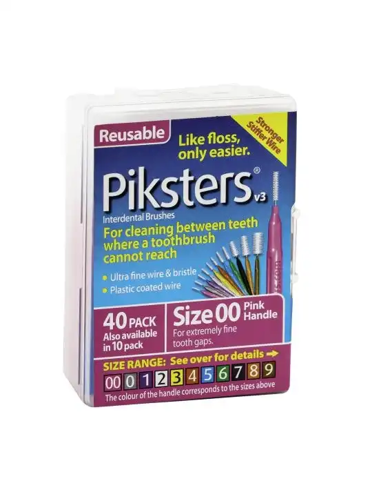 Piksters Interdental Brush Size 00 Pink 40 Pack