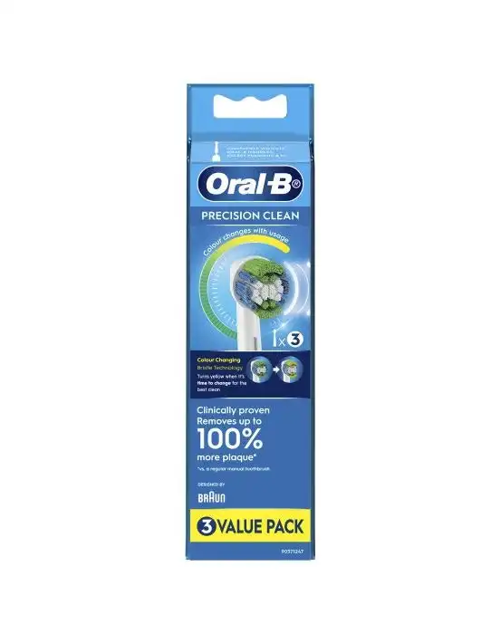 Oral B Precision Clean Replacement Brush Heads 3 Pack