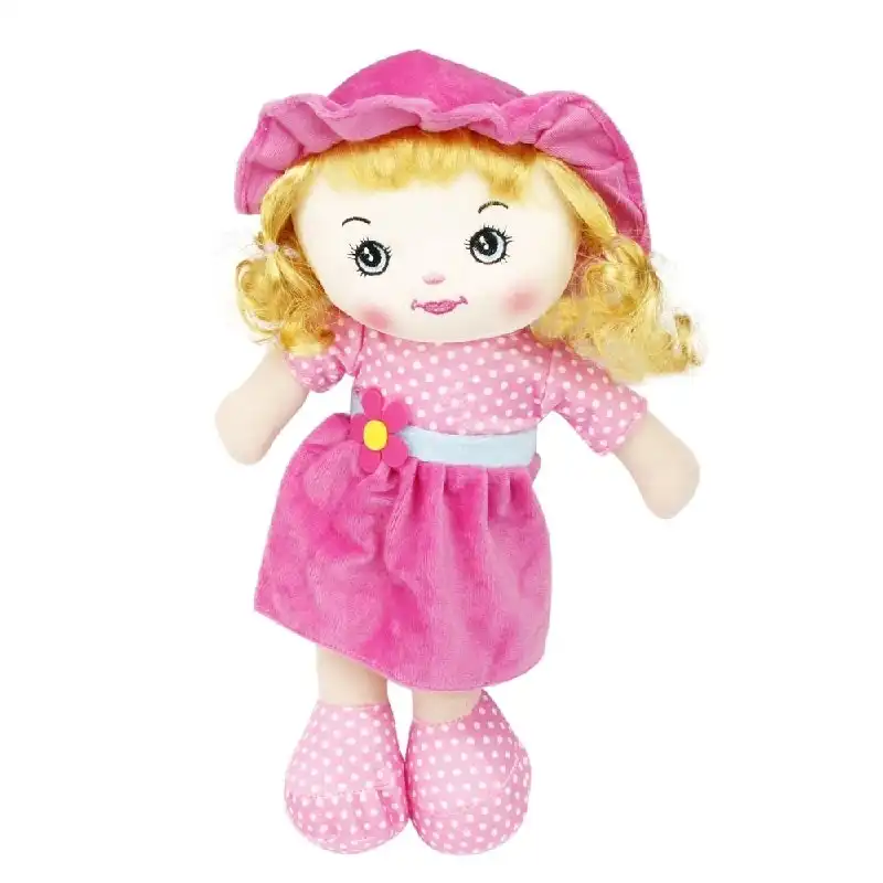 Soft Doll Toy Pink 36cm