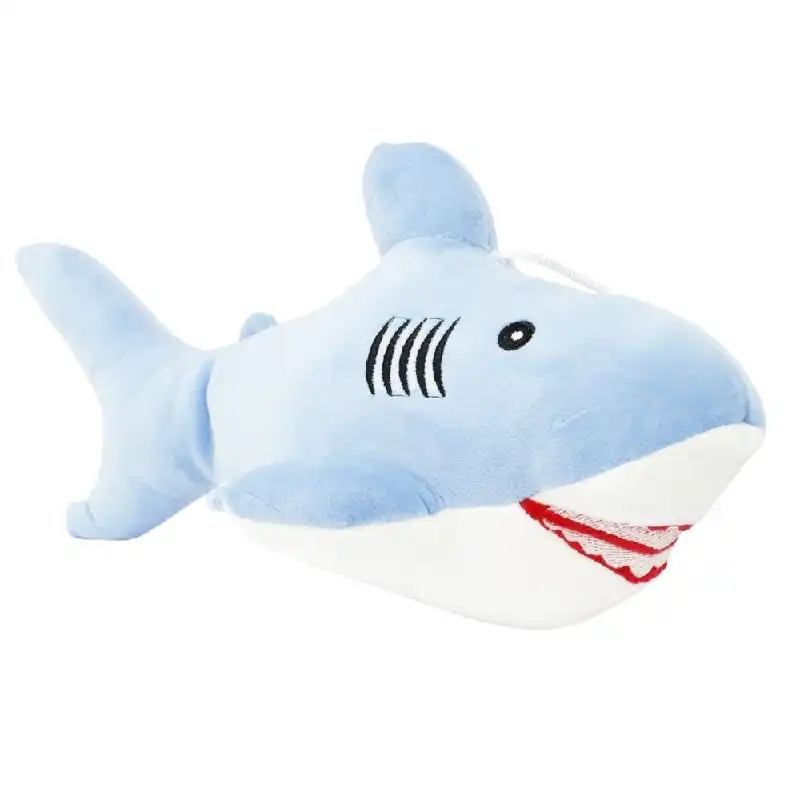 Shark Soft Stuffed Toy Animal Plush Toy Huggable Play Plushies Blue 30cm