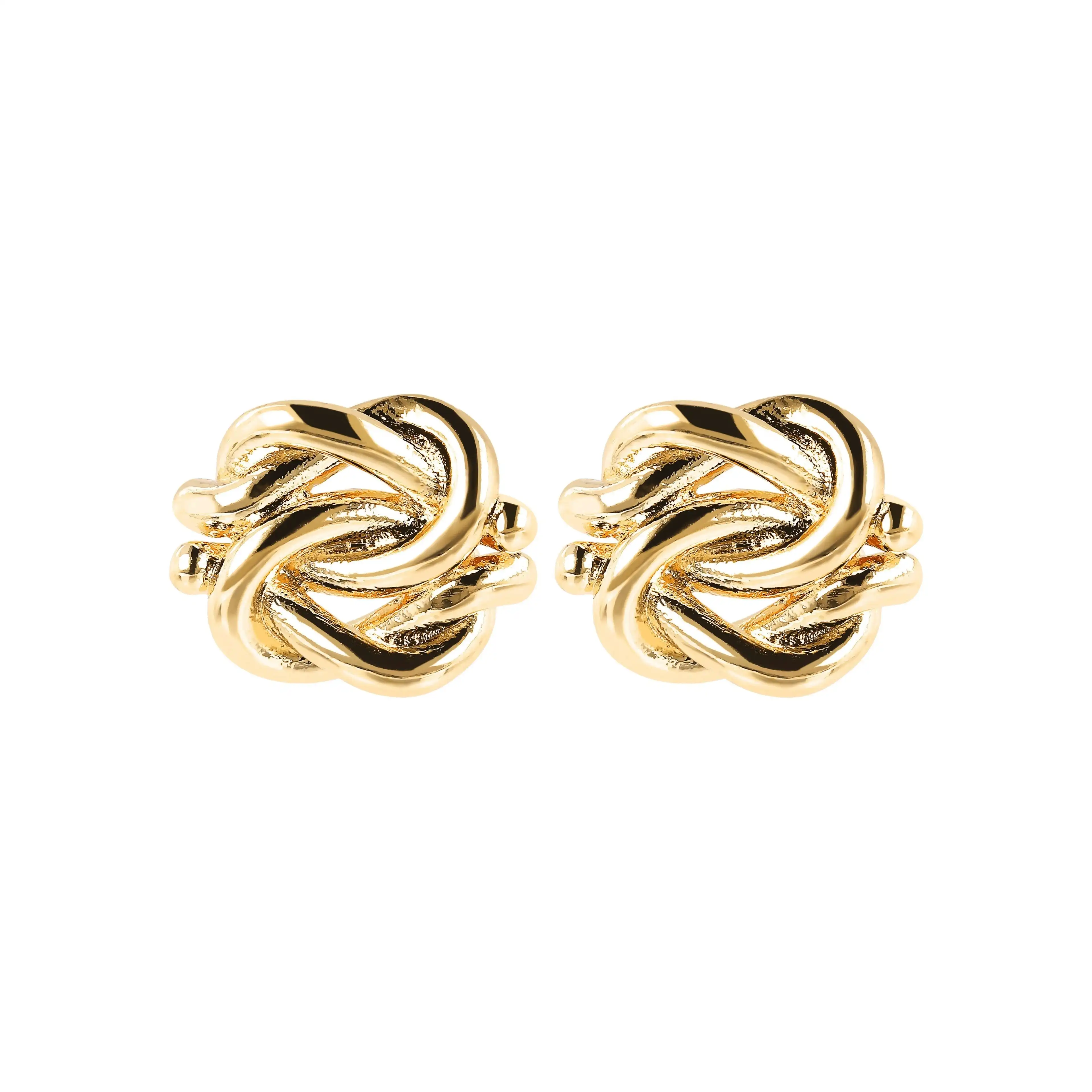 Bronzallure Knot Golden Earrings