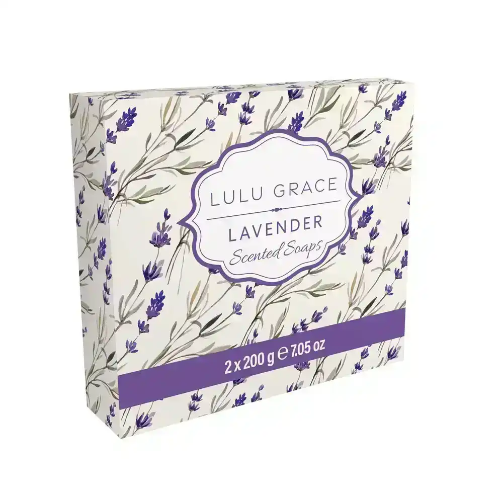 Lulu Grace Scented Lavender Soap 200g Twin Pack